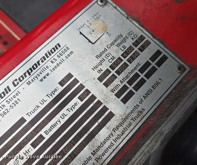 image for item DU2655 2015 Bendi B40I4 forklift