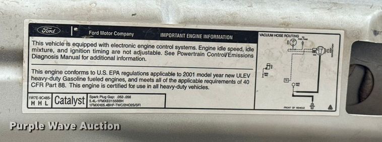 image for item DW5203 2001 Ford F250 Super Duty SuperCab utility bed pickup truck