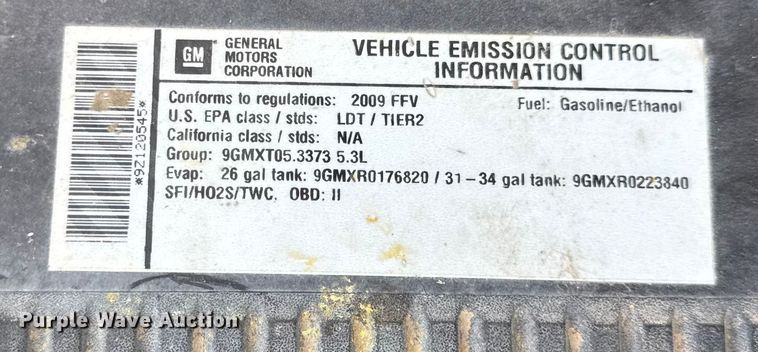 image for item DW6723 2009 Chevrolet Silverado 1500 Ext. Cab pickup truck