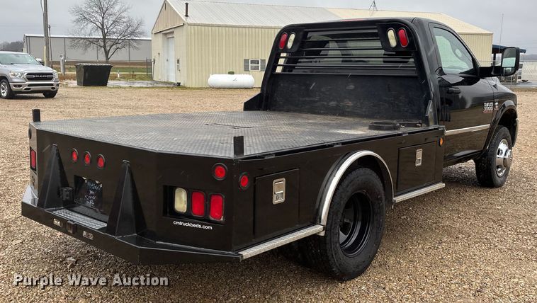 image for item DW7366 2013 RAM 3500 flatbed pickup truck