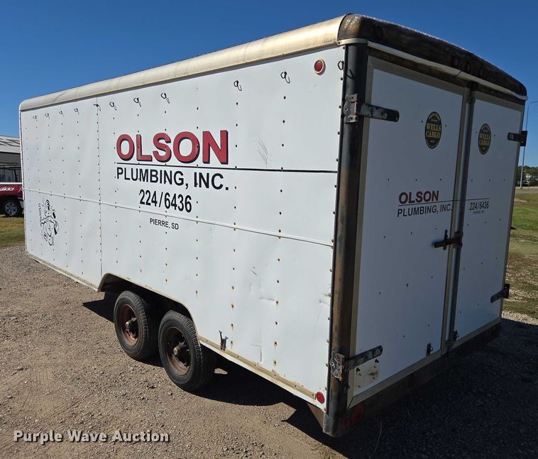 image for item DY1305 1984 Wells Cargo Express Wagon enclosed cargo trailer