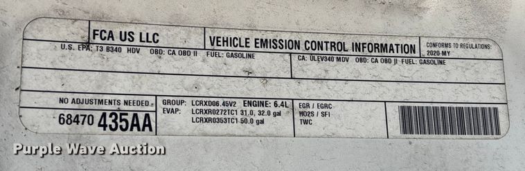 image for item EA7146 2020 RAM 2500 Crew Cab pickup truck