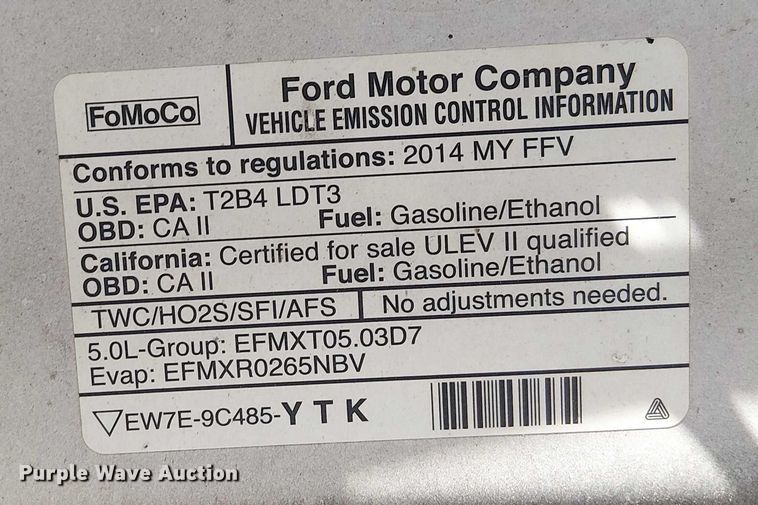 image for item EC1286 2014 Ford F150 XLT SuperCrew pickup truck