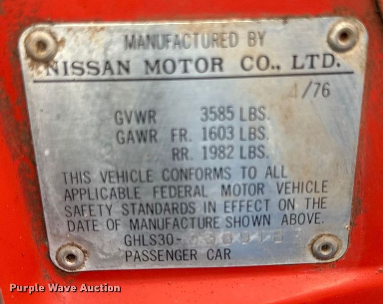 image for item EC4468 1976 Datsun 280Z 