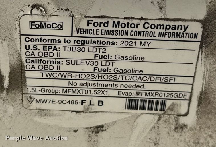 image for item EE3431 2021 Ford Escape SE SUV