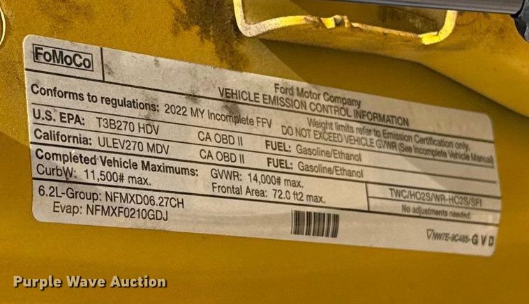 image for item EE3436 2022 Ford F350 utility bed pickup truck