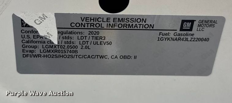 image for item EE3437 2020 Cadillac XT5 SUV