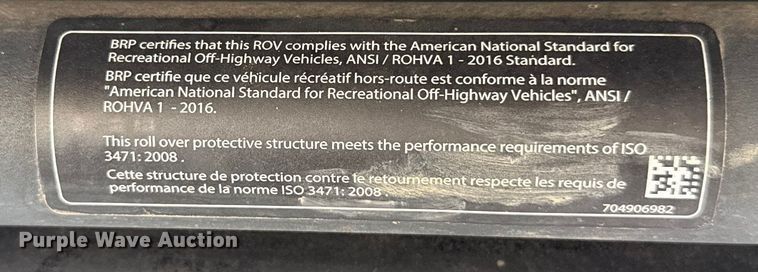 image for item EE3440 2022 Can-Am Maverick Sport utility vehicle