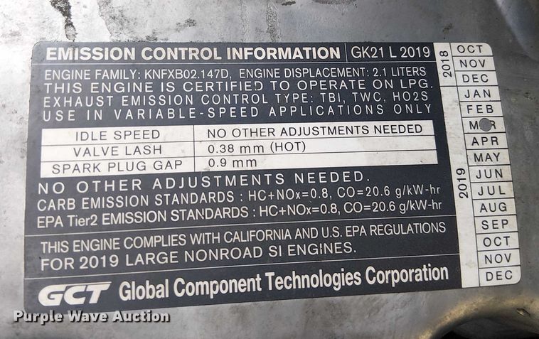 image for item EE5074 2019 UniCarriers CFS40 forklift
