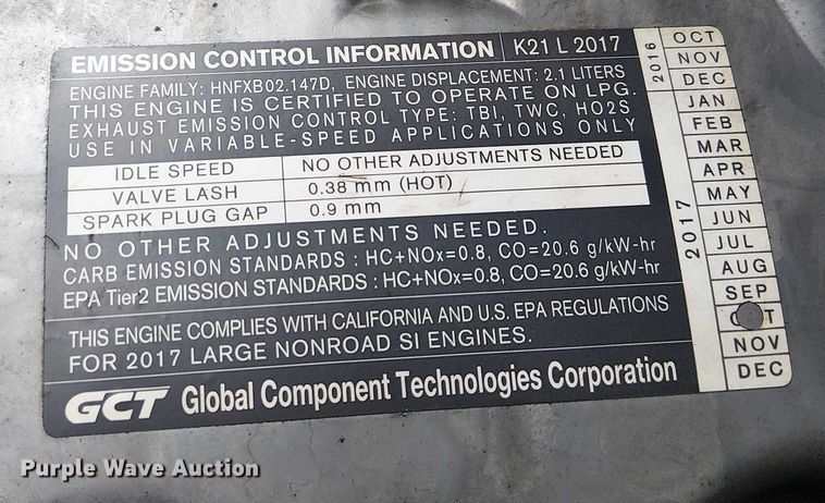 image for item EE5075 2017 UniCarriers CFS40 forklift