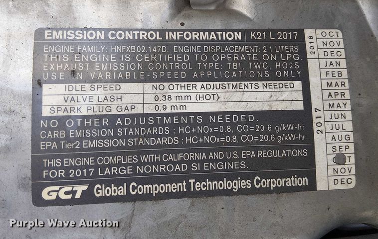 image for item EE5077 2017 UniCarriers CFS40 forklift