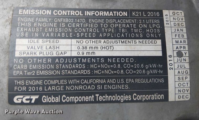 image for item EE5087 2016 UniCarriers PF50 forklift