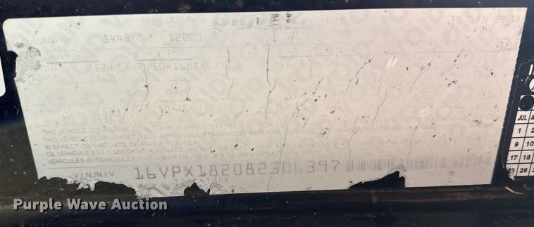 image for item EG1729 2008 Big Tex utility trailer