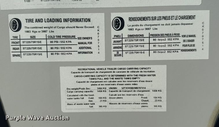 image for item EG1734 2021 Cherokee by Forest River Inc. Arctic Wolf camper