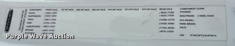 image for item EG1830 2018 Freightliner M2106 refrigerated truck