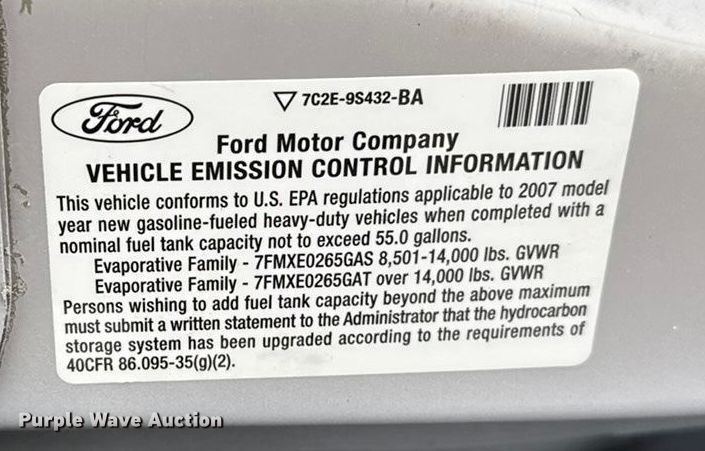 image for item EG1833 2007 Ford E450 prisoner transport shuttle bus