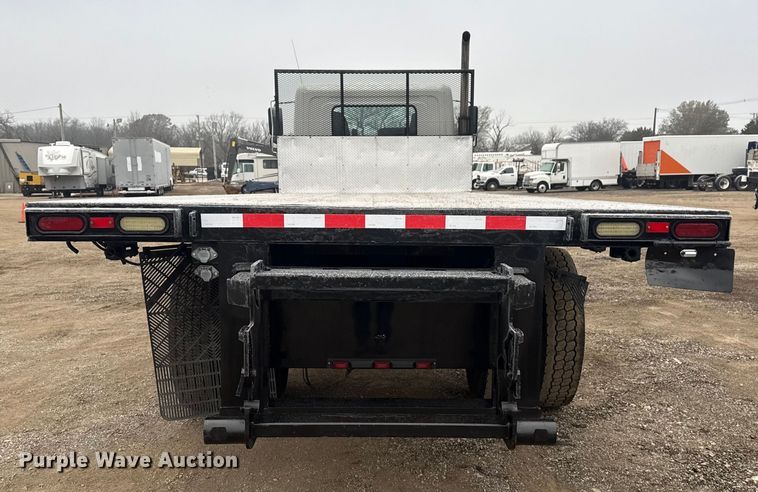 image for item EG1836 2018 Hino 338 flatbed truck