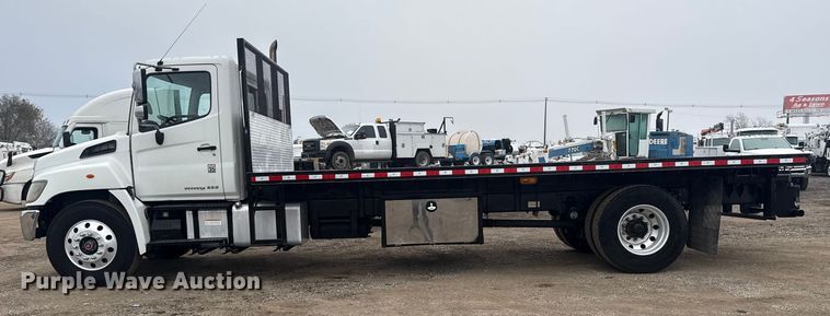 image for item EG1836 2018 Hino 338 flatbed truck