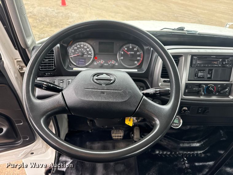 image for item EG1836 2018 Hino 338 flatbed truck