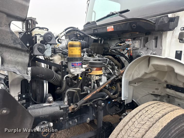 image for item EG1836 2018 Hino 338 flatbed truck