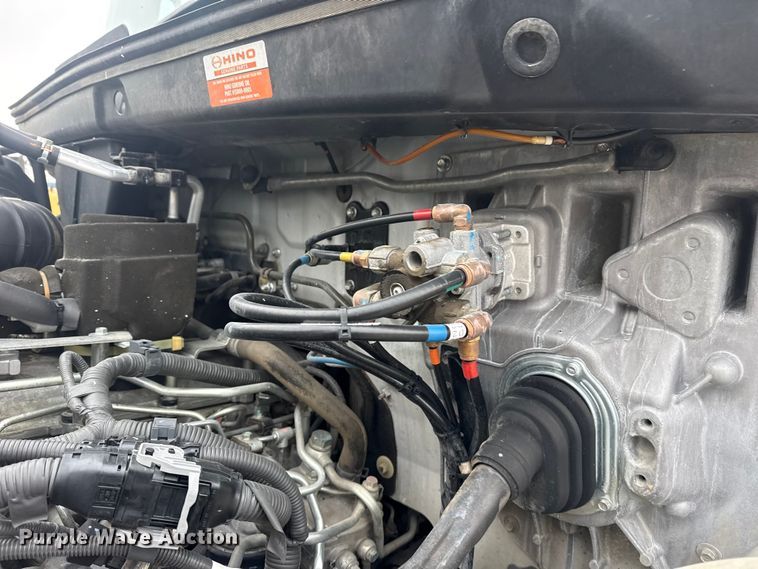 image for item EG1836 2018 Hino 338 flatbed truck