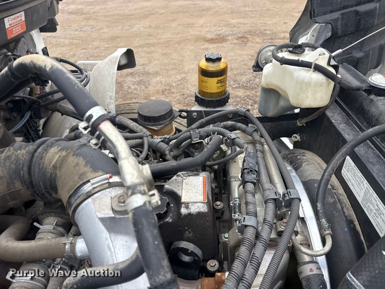 image for item EG1836 2018 Hino 338 flatbed truck