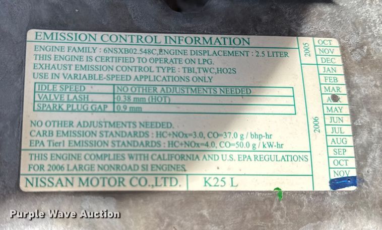 image for item EG1855 Caterpillar P4000 forklift