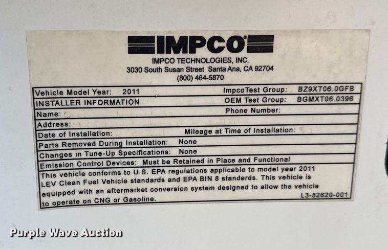 image for item EG1857 2011 Chevrolet 2500HD Crew Cab pickup truck