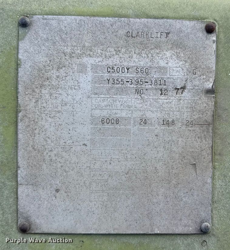 image for item EG1886 Clark C500Y S60 forklift