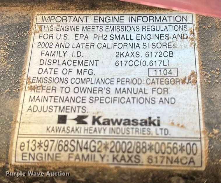 image for item EN5914 2005 Kawasaki Mule 3010 utility vehicle