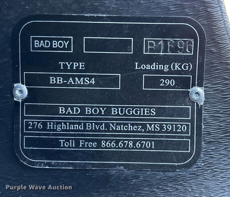 image for item EN5917 Bad Boy Buggies BB-AMS4 golf cart