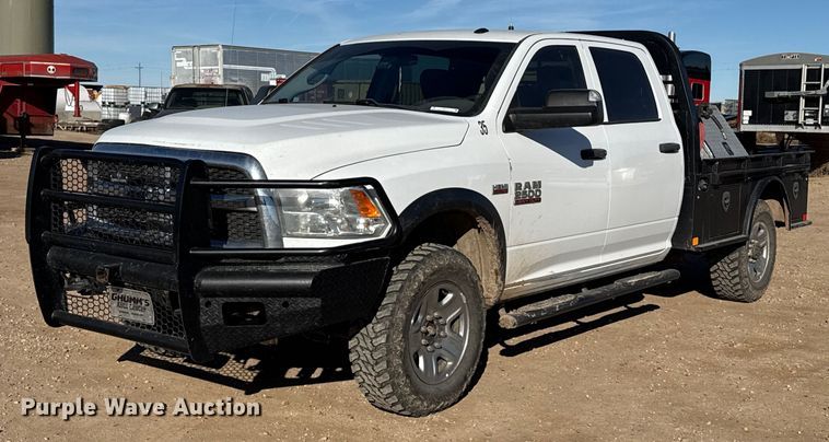 image for item EP2717 2018 RAM 2500 Crew Cab flatbed pickup truck