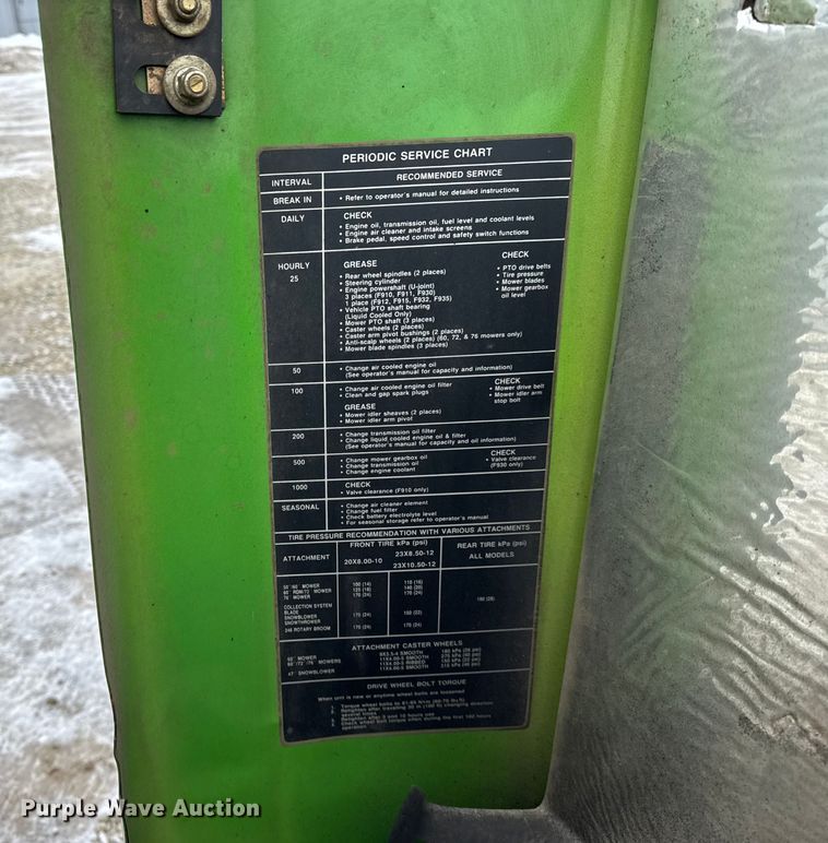 image for item ER0332 John Deere F932 lawn mower