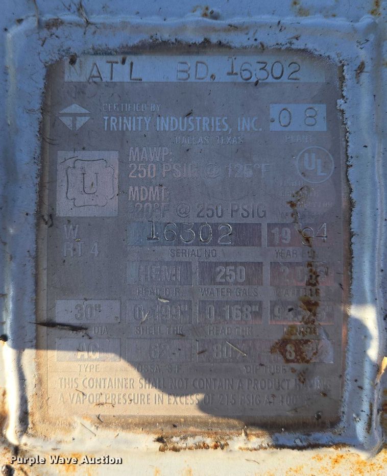image for item ES2577 Trinity Industries propane tank