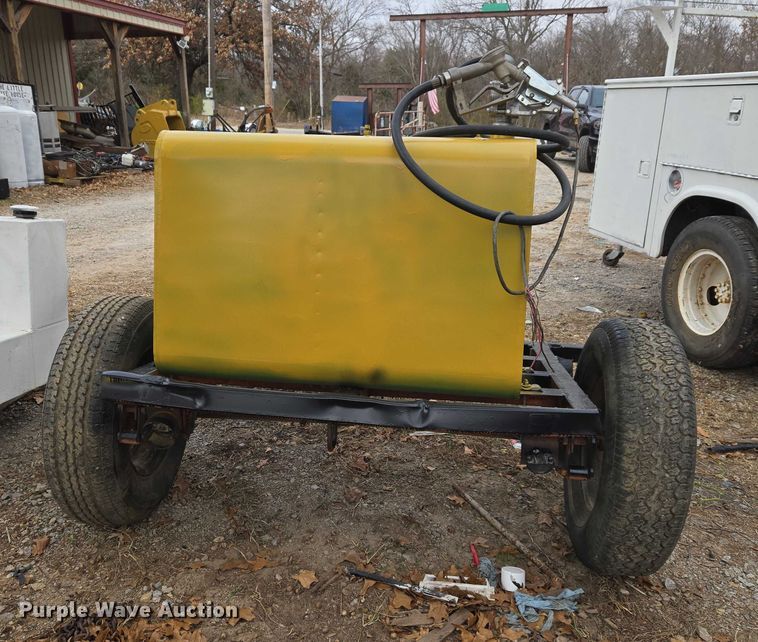 image for item ET5448 Shop built fuel tank trailer