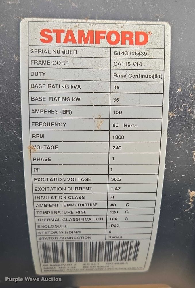 image for item ET5472 Cummins C36 N6 generator