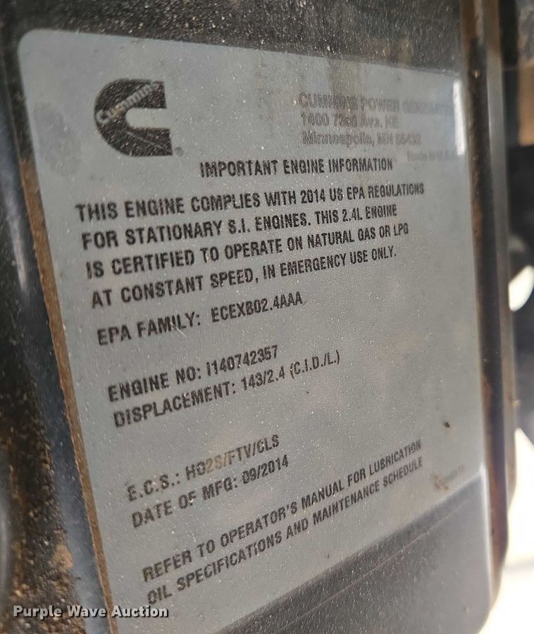 image for item ET5472 Cummins C36 N6 generator