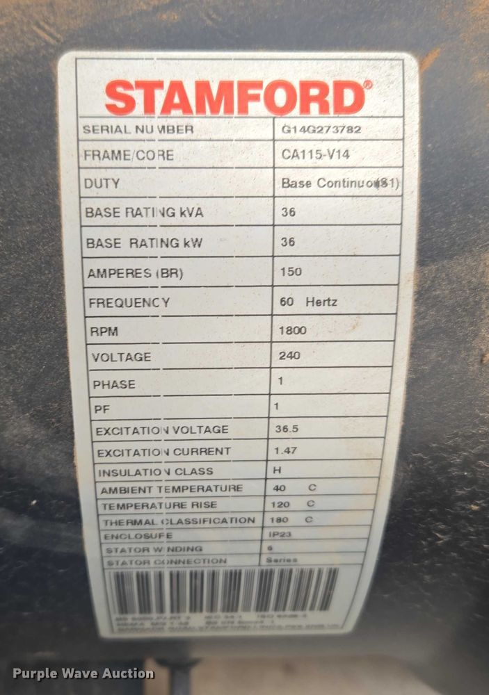 image for item ET5473 Cummins C36 N6 generator