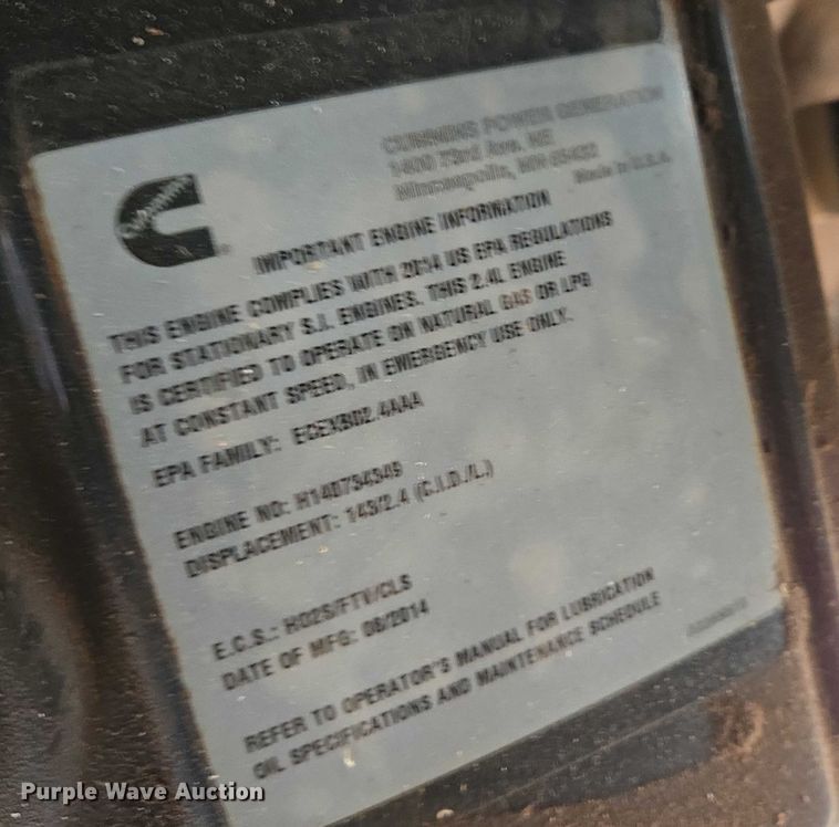 image for item ET5473 Cummins C36 N6 generator