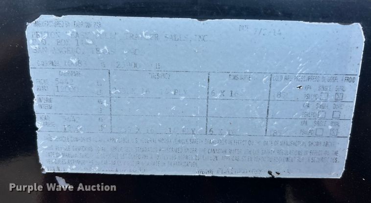 image for item ET6797 2014 Brutt Easy pull equipment trailer