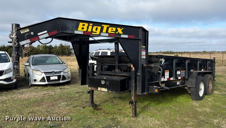 image for item ET7395 2022 Big Tex 14GT-14BK6SIR dump trailer