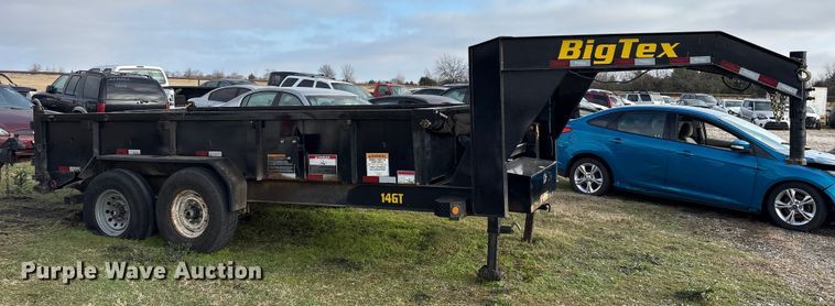image for item ET7395 2022 Big Tex 14GT-14BK6SIR dump trailer