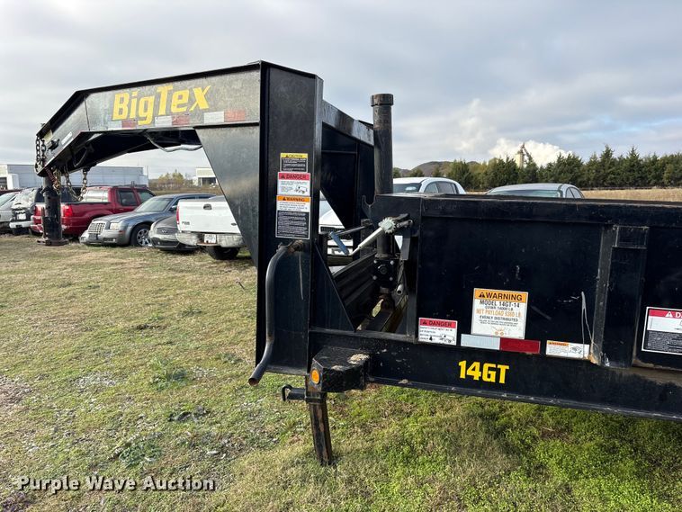 image for item ET7395 2022 Big Tex 14GT-14BK6SIR dump trailer