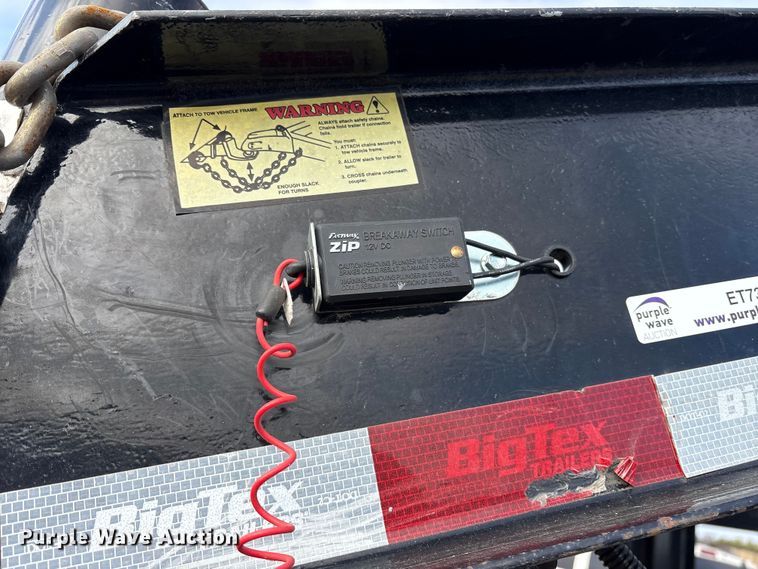 image for item ET7395 2022 Big Tex 14GT-14BK6SIR dump trailer