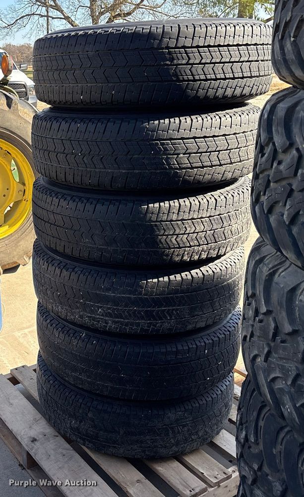 image for item ET7454 LT235/80R17 (6) Michelin LT235/80R17 tires and wheels