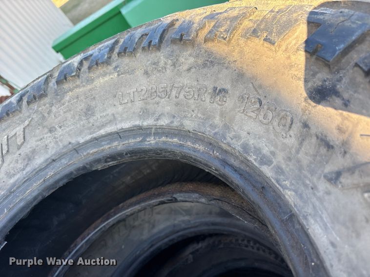 image for item ET7455 (6) AMP LT285/75R16 tires