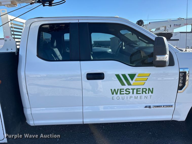 image for item EU4748 2020 Ford F350 Super Duty Ext. Cab utility bed pickup truck