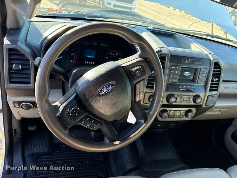 image for item EU4748 2020 Ford F350 Super Duty Ext. Cab utility bed pickup truck