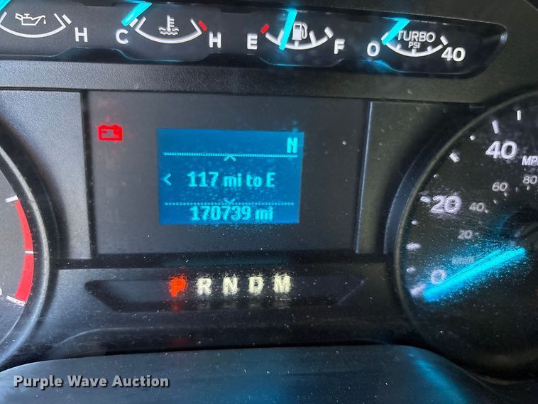 image for item EU4748 2020 Ford F350 Super Duty Ext. Cab utility bed pickup truck