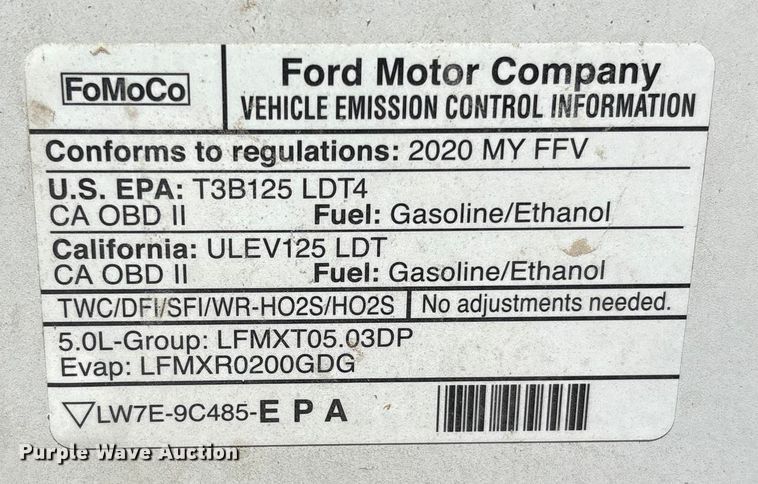 image for item EU4750 2018 Ford F150 Ext. Cab pickup truck